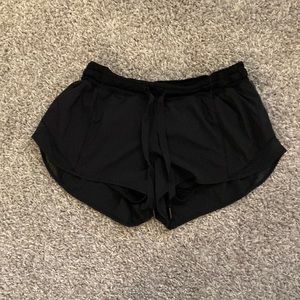 Lululemon black running shorts